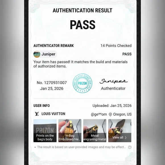 Louis Vuitton Signiture Brown Mono Pochette W/ LV Chain (EUC)(COA)✨️ - Picture 10 of 10